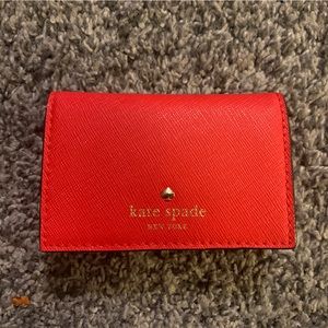 Kate Spade red mini wallet